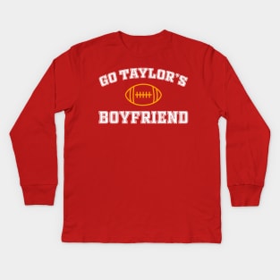 Go Taylor's Boyfriend Kids Long Sleeve T-Shirt